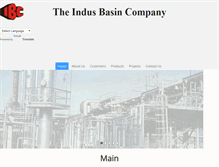 Tablet Screenshot of indusbasinco.com